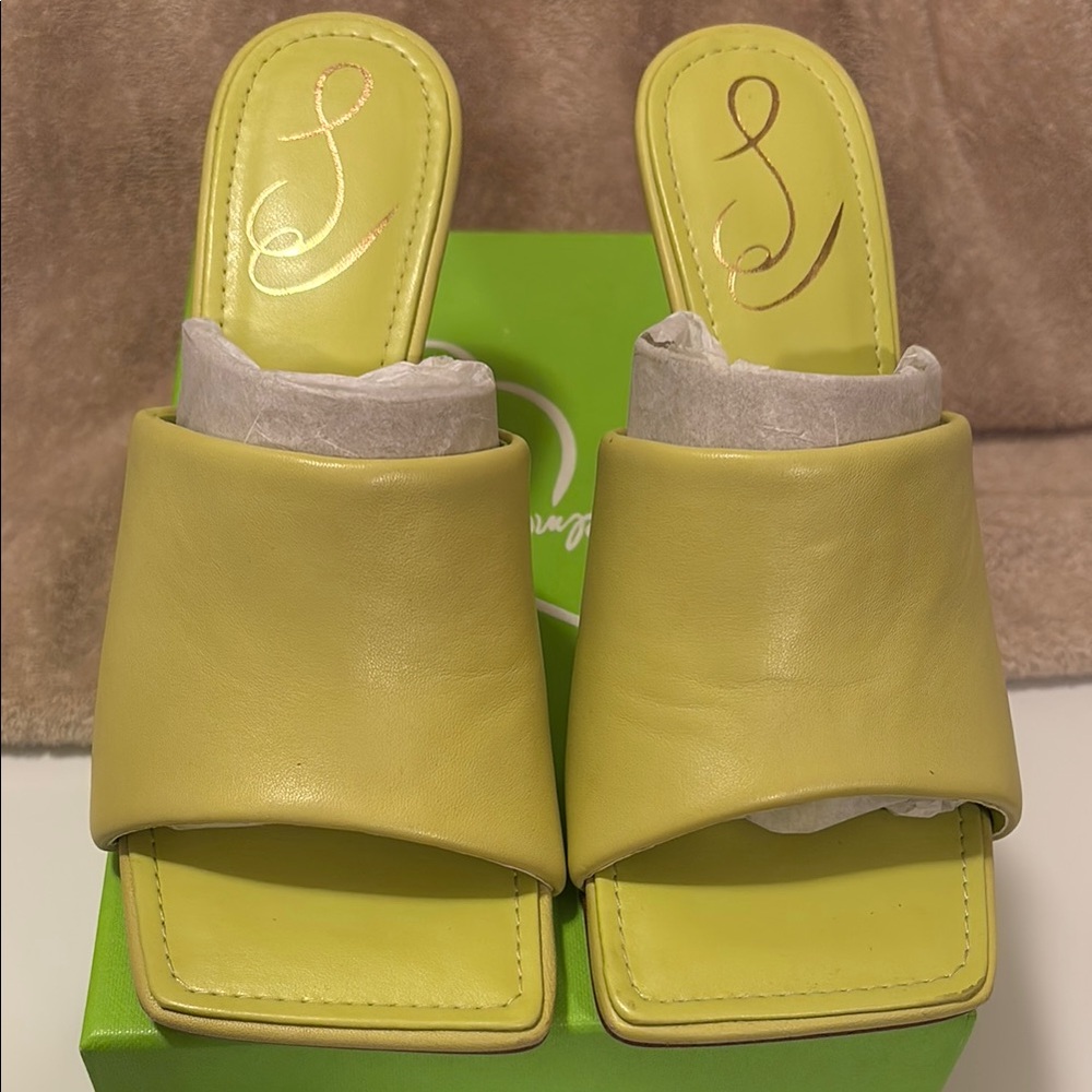 Sam Edelman Carmen Kiwi leather Heeled Shoes - 6M